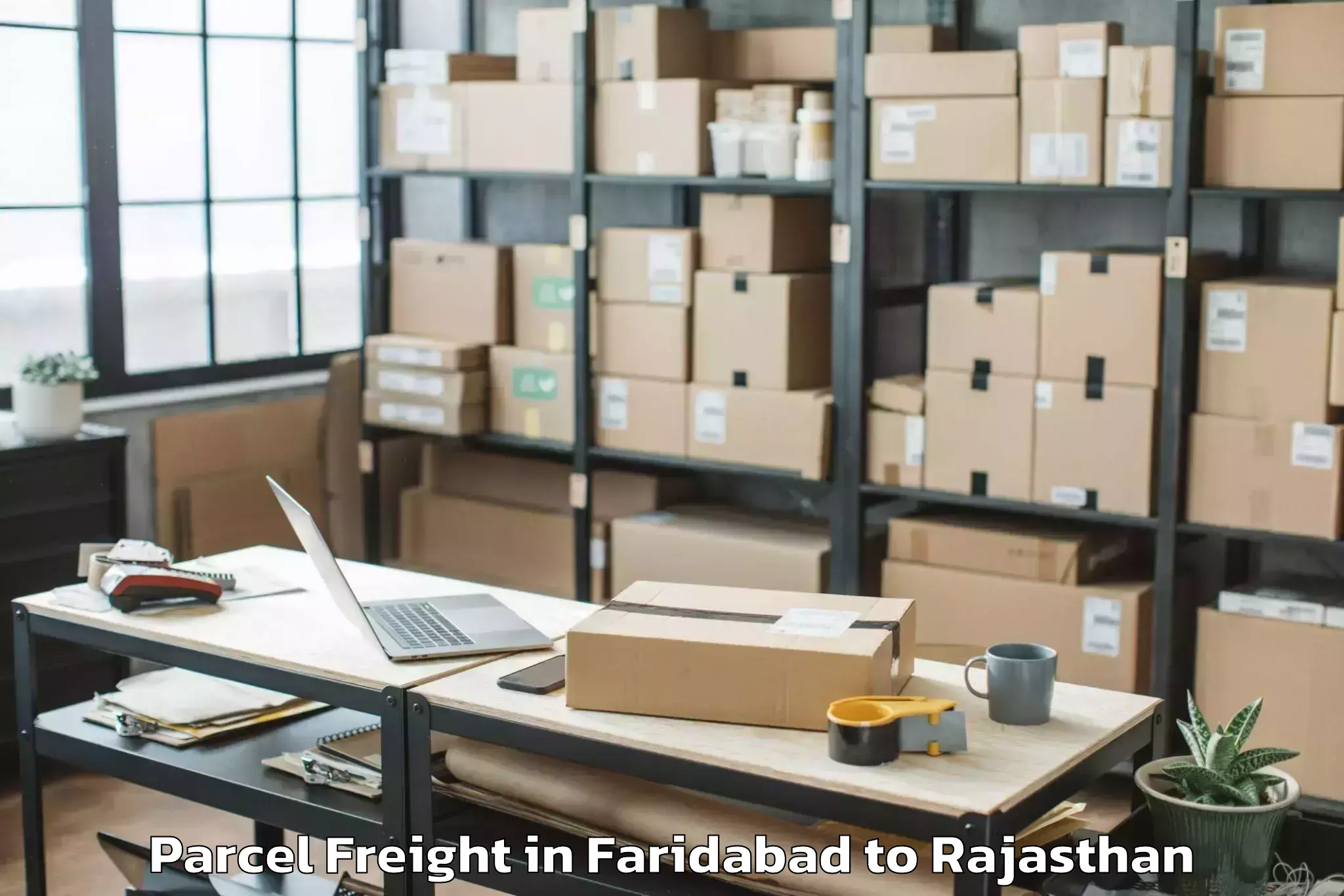 Get Faridabad to Pachpahar Parcel Freight